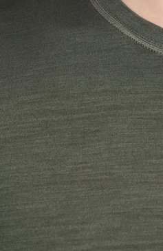 Мужская шелковая футболка GRAN SASSO зеленого цвета, арт. 60133/78302 | Фото 5 (Материал внешний: Шелк; Принт: Без принта, Однотонные; Рукава: Короткие; Длина (для топов): Стандартные; Стили: Кэжуэл)
