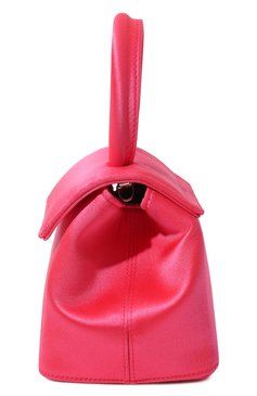 Женская сумка liza mini RUBEUS MILANO розового цвета, арт. 014/18DML354 | Фото 4 (Сумки-технические: Сумки top-handle; Размер: mini; Ремень/цепочка: На ремешке; Материал: Текстиль)