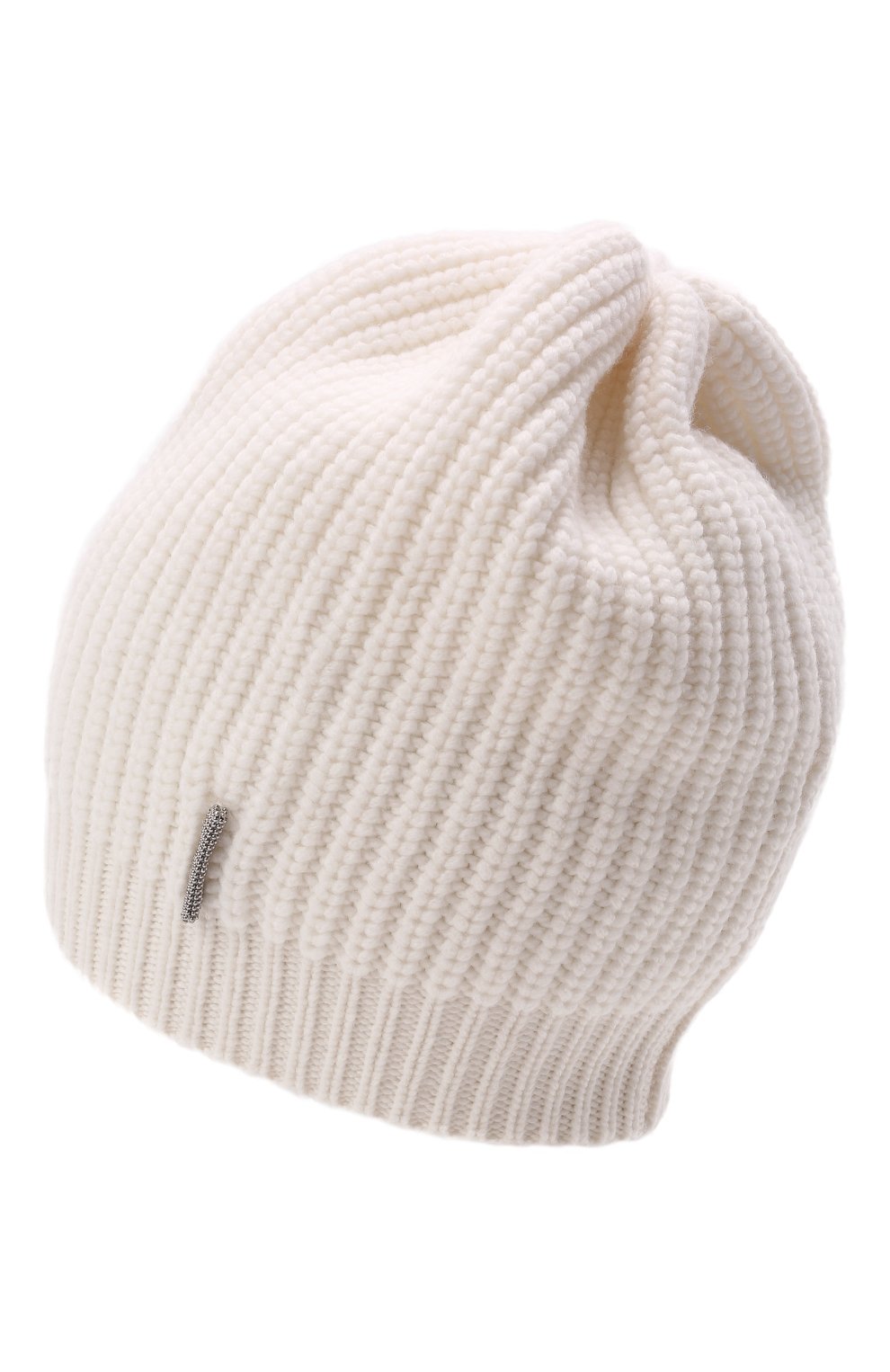 Детского кашемировая шапка BRUNELLO CUCINELLI белого цвета, арт. B52M50299C | Фото 2 (Материал: Текстиль, Кашемир, Шерсть)