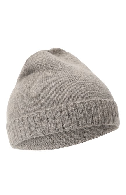 Детского кашемировая шапка OSCAR ET VALENTINE серого цвета, арт. BON02 | Фото 1 (Материал: Кашемир, Шерсть, Текстиль)