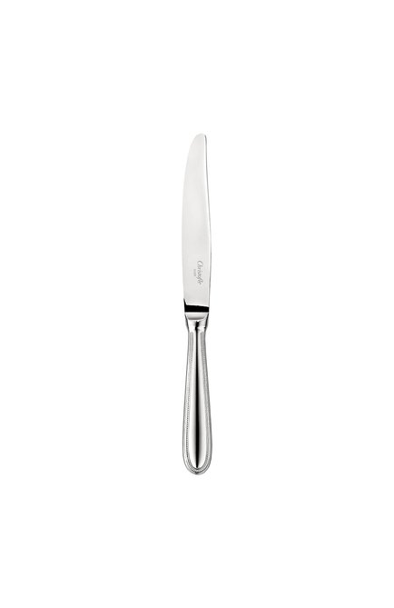 Нож десертный perles 2 CHRISTOFLE серебряного цвета по цене 4390 руб., арт. 02405010 | Фото 1