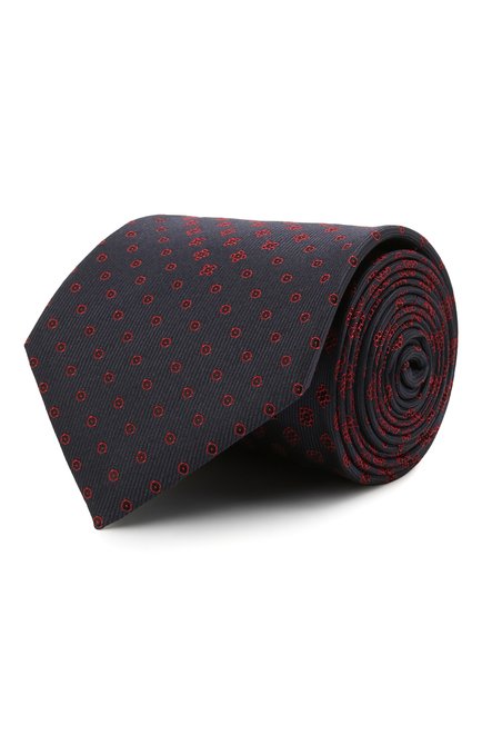 Мужской шелковый галстук BRIONI темно-синего цвета по цене 27900 руб., арт. 061Q00/01408 | Фото 1
