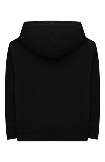 Детский хлопковое худи EMPORIO ARMANI темно-синего цвета, арт. 3L4MFL/1JWPZ | Фото 2 (Материал внешний: Хлопок; Рукава: Длинные; Мальчики Кросс-КТ: Худи-одежда)