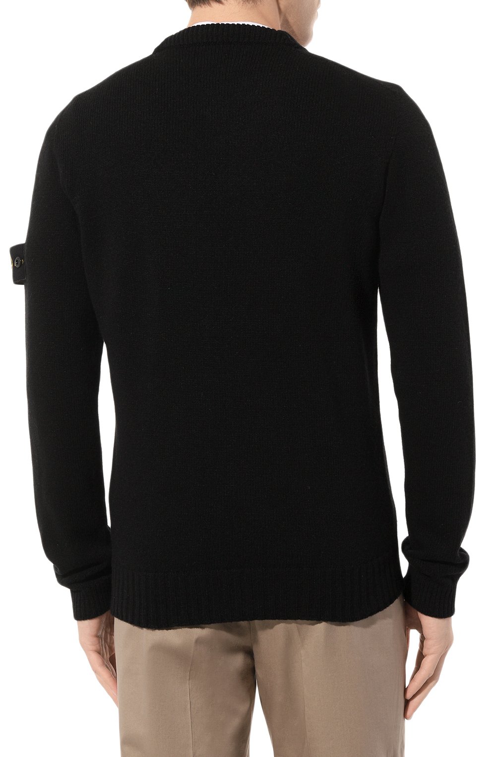 Шерстяной свитер Stone Island 7715524A3, цвет чёрный, размер 48 - фото 4
