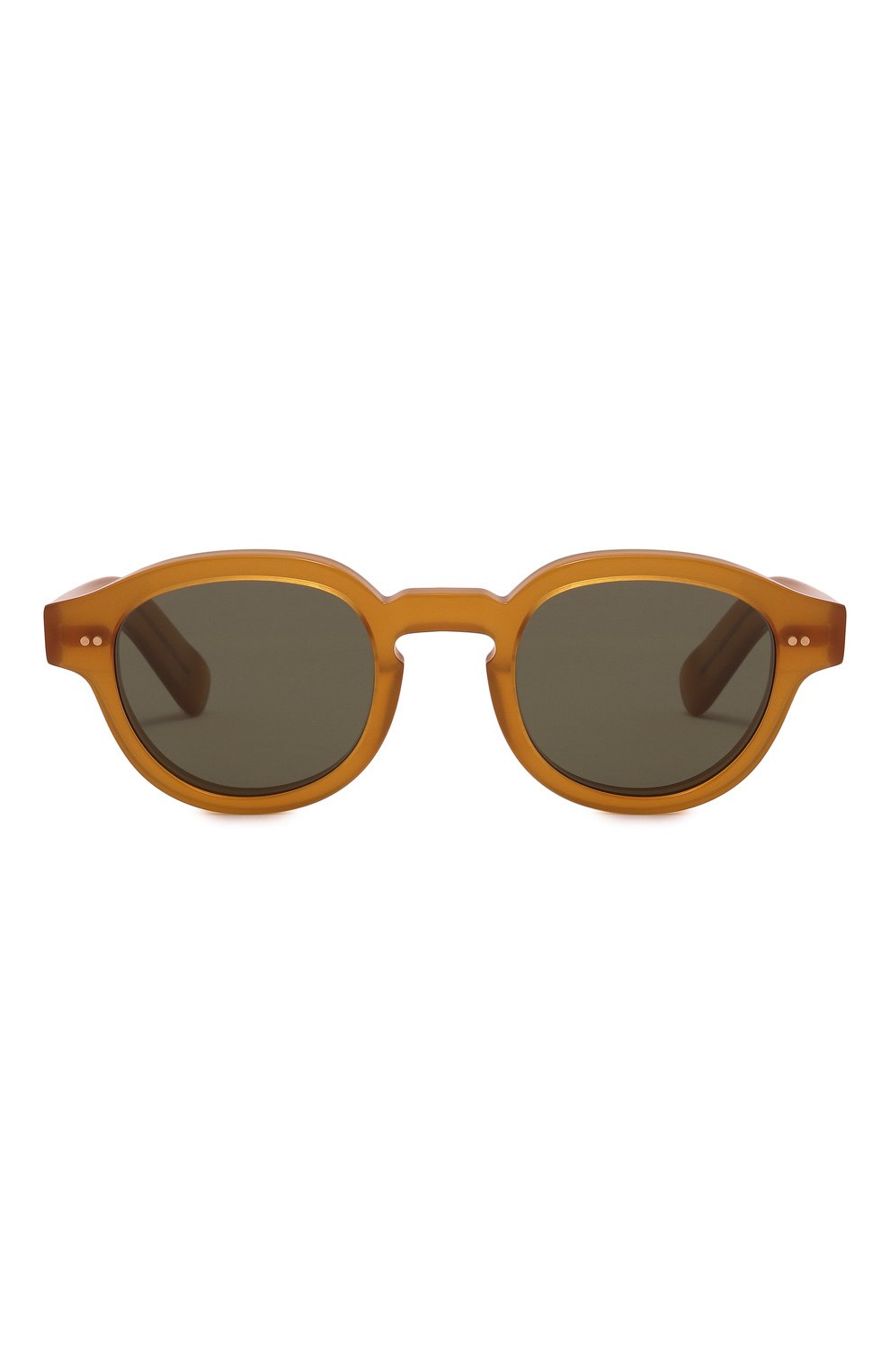 Женские солнцезащитные очки KALEOS оранжевого цвета, арт. H0FFMANN C-003 | Фото 4 (Кросс-КТ: С/з-унисекс; Материал: Пластик; Тип очков: С/з; Очки форма: Круглые; Оптика Гендер: оптика-унисекс)