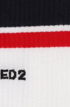 Мужские хлопковые носки DSQUARED2 красного цвета, арт. DFV142750 | Фото 2 (Кросс-КТ: бельё; Материал внешний: Хлопок)