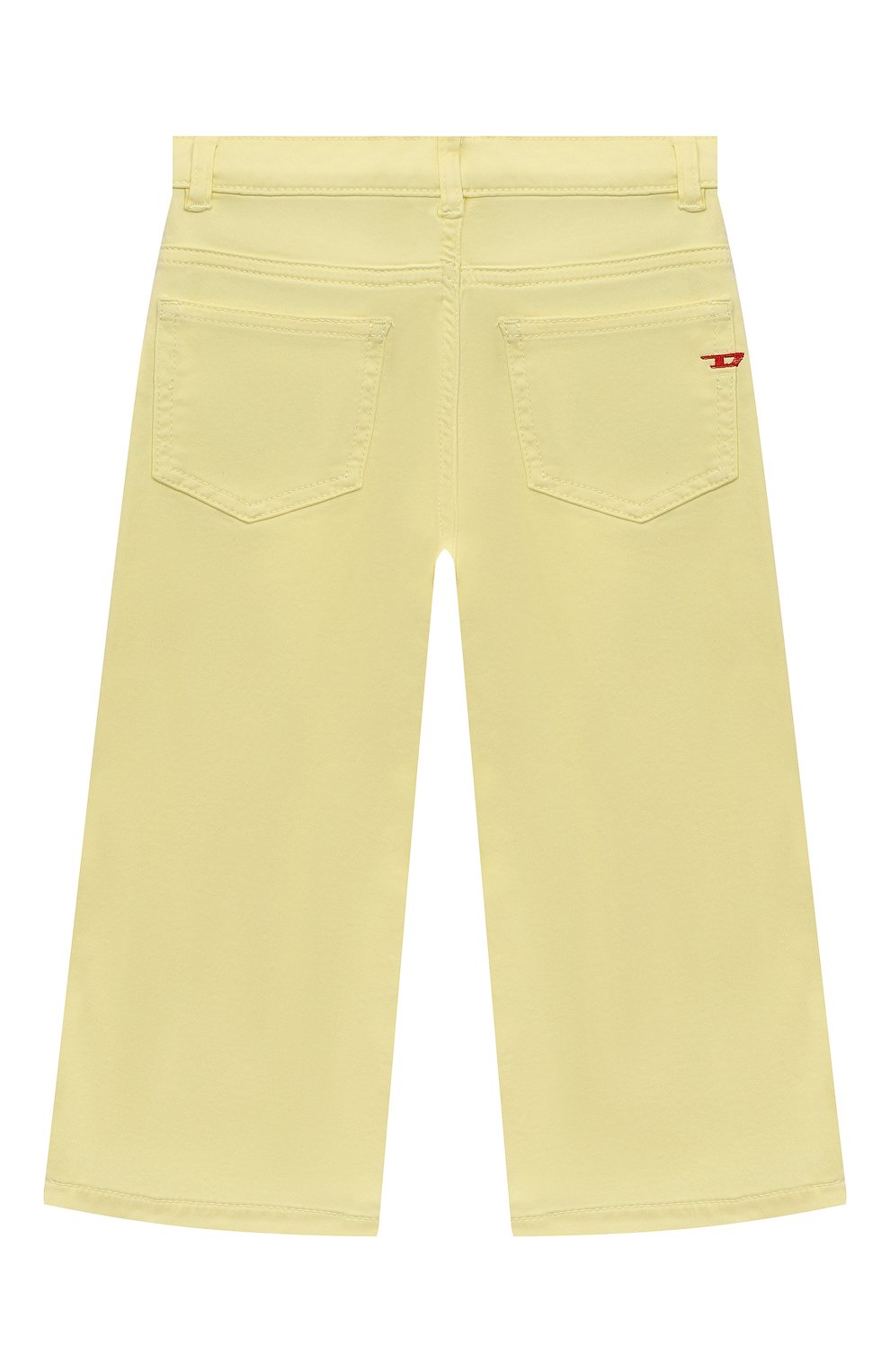 Детские джинсы DIESEL желтого цвета, арт. J01275/KXBGZ | Фото 2 (Детали: Однотонный; Материал внешний: Хлопок)