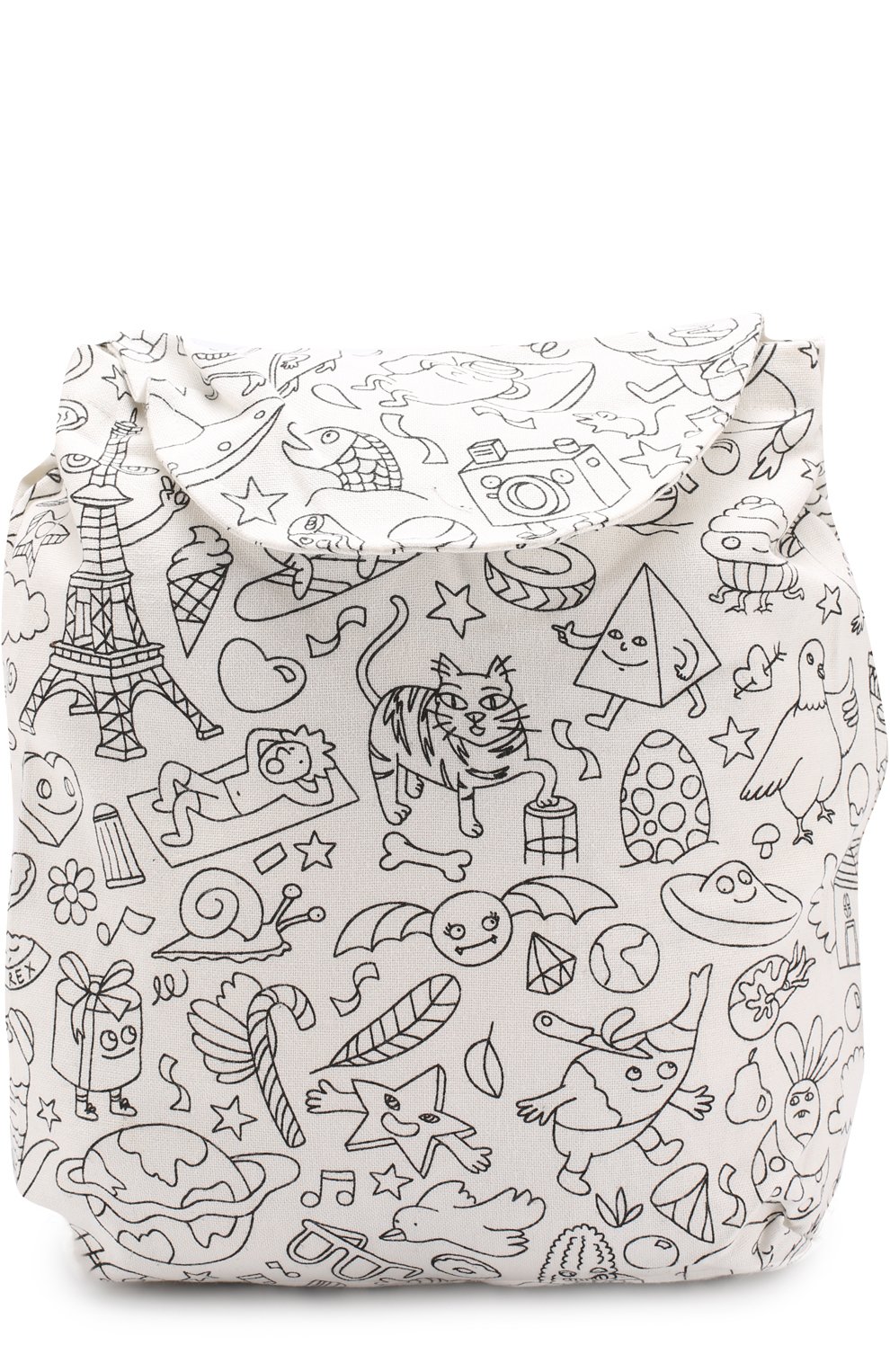 Детская рюкзак из текстиля с принтом OMY разноцветного цвета, арт. SD0 | Фото 1 (Материал сплава: Проставлено, Проверено; Нос: Не проставлено; Статус проверки: Проверено, Проверена категория; Материал: Текстиль)
