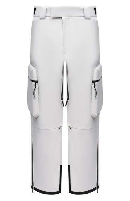 Мужские утепленные брюки PRADA белого цвета по цене 230000 руб., арт. SPH124-1ZIW-F0K74-202 | Фото 1