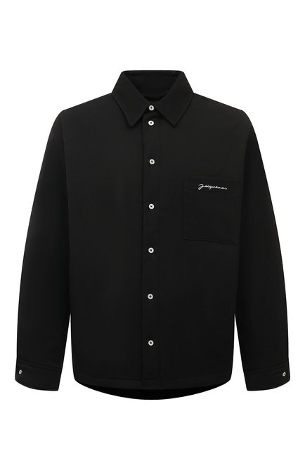 Мужская шерстяная куртка-рубашка JACQUEMUS черного цвета по цене 99500 руб., арт. 23H/236SH105-1333 | Фото 1
