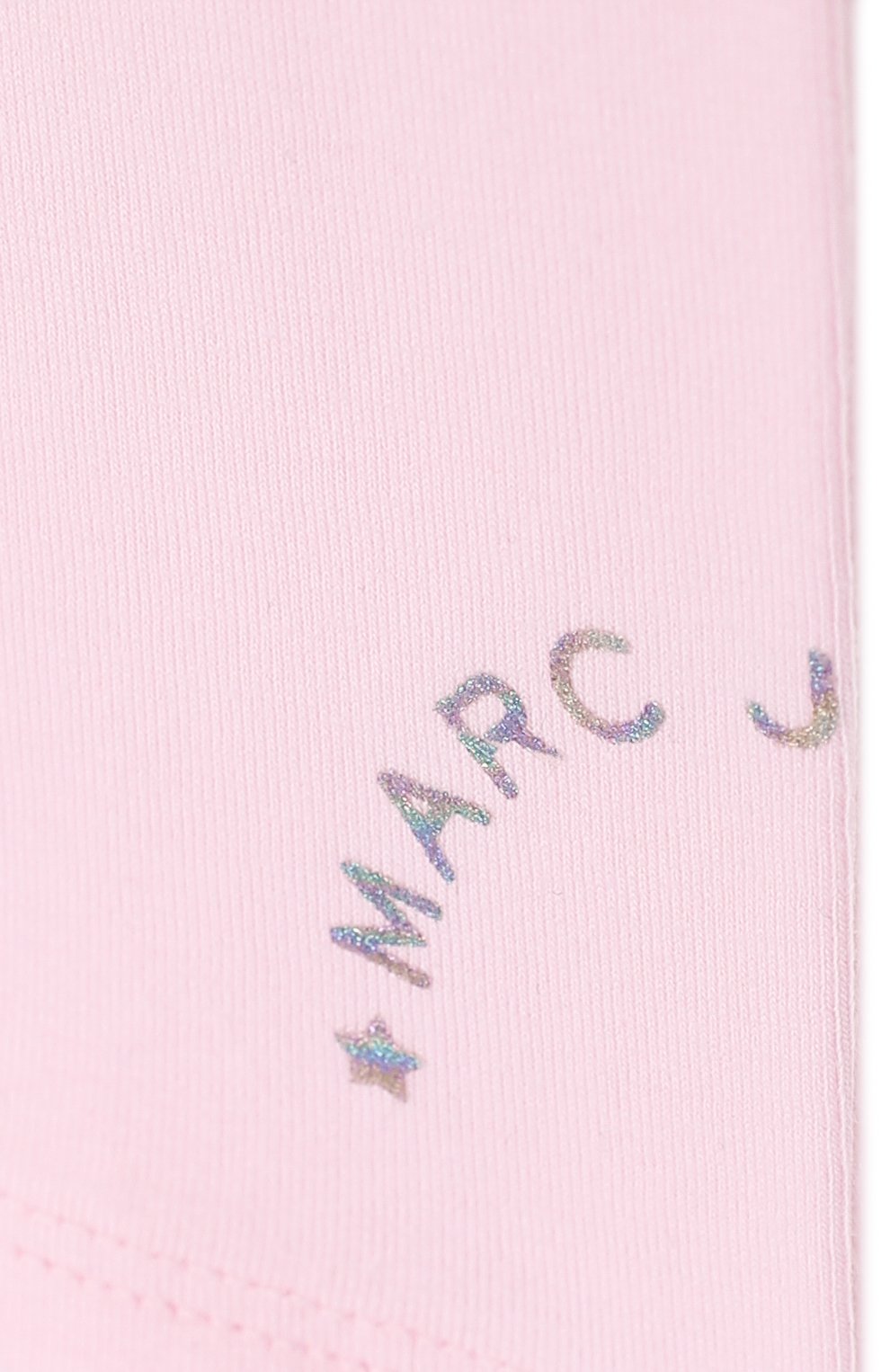 Детские хлопковые леггинсы MARC JACOBS (THE) розового цвета, арт. W04142/2A-5A | Фото 3 (Девочки Кросс-КТ: Леггинсы-одежда; Случай: Повседневный; Материал внешний: Хлопок; Статус проверки: Проверено, Проверена категория)
