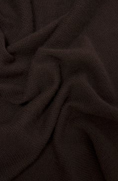 Мужской кашемировый шарф ALLUDE темно-коричневого цвета, арт. 235/11241 | Фото 4 (Материал: Текстиль, Кашемир, Шерсть; Мужское Кросс-КТ: Ша рфы - шарфы; Материал сплава: Проставлено; Нос: Не проставлено; Кросс-КТ: кашемир)