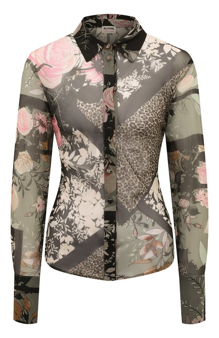 Женская шелковая блузка BLUGIRL разноцветного цвета по цене 45000 руб., арт. RF3168/T3678 | Фото 1