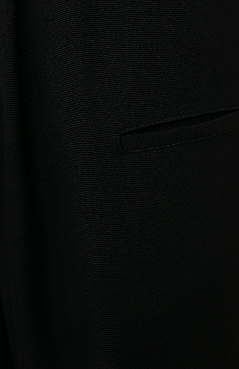 Мужские шерстяные джоггеры YOHJI YAMAMOTO черного цвета, арт. HX-P02-140 | Фото 5 (Материал внешний: Шерсть; Длина (брюки, джинсы): Стандартные; Силуэт М (брюки): Джоггеры; Стили: Минимализм)