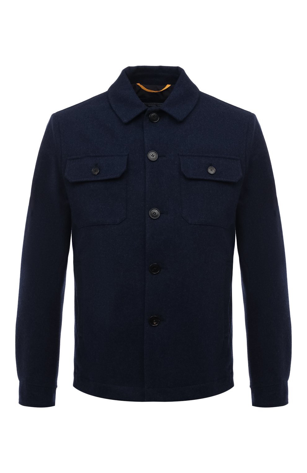 Мужская шерстяная куртка-рубашка SARTORIO темно-синего цвета, арт. SFURATS0693702 | Фото 1 (Кросс-КТ: Куртка; Мужское Кросс-КТ: шерсть и кашемир; Материал внешний: Шерсть; Рукава: Длинные; Материал сплава: Проставлено; Драгоценные камни: Проставлено; Длина (верхняя одежда): Ко роткие; Стили: Кэжуэл)