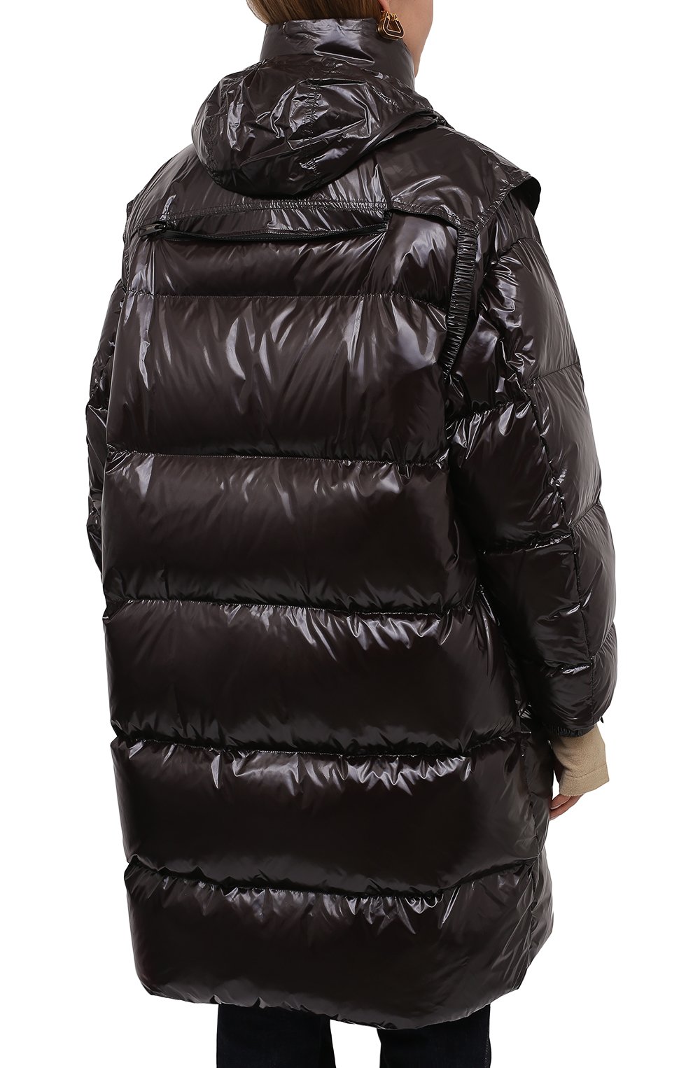 Женский коричневый пуховик BOTTEGA VENETA купить в интернет-магазине ...