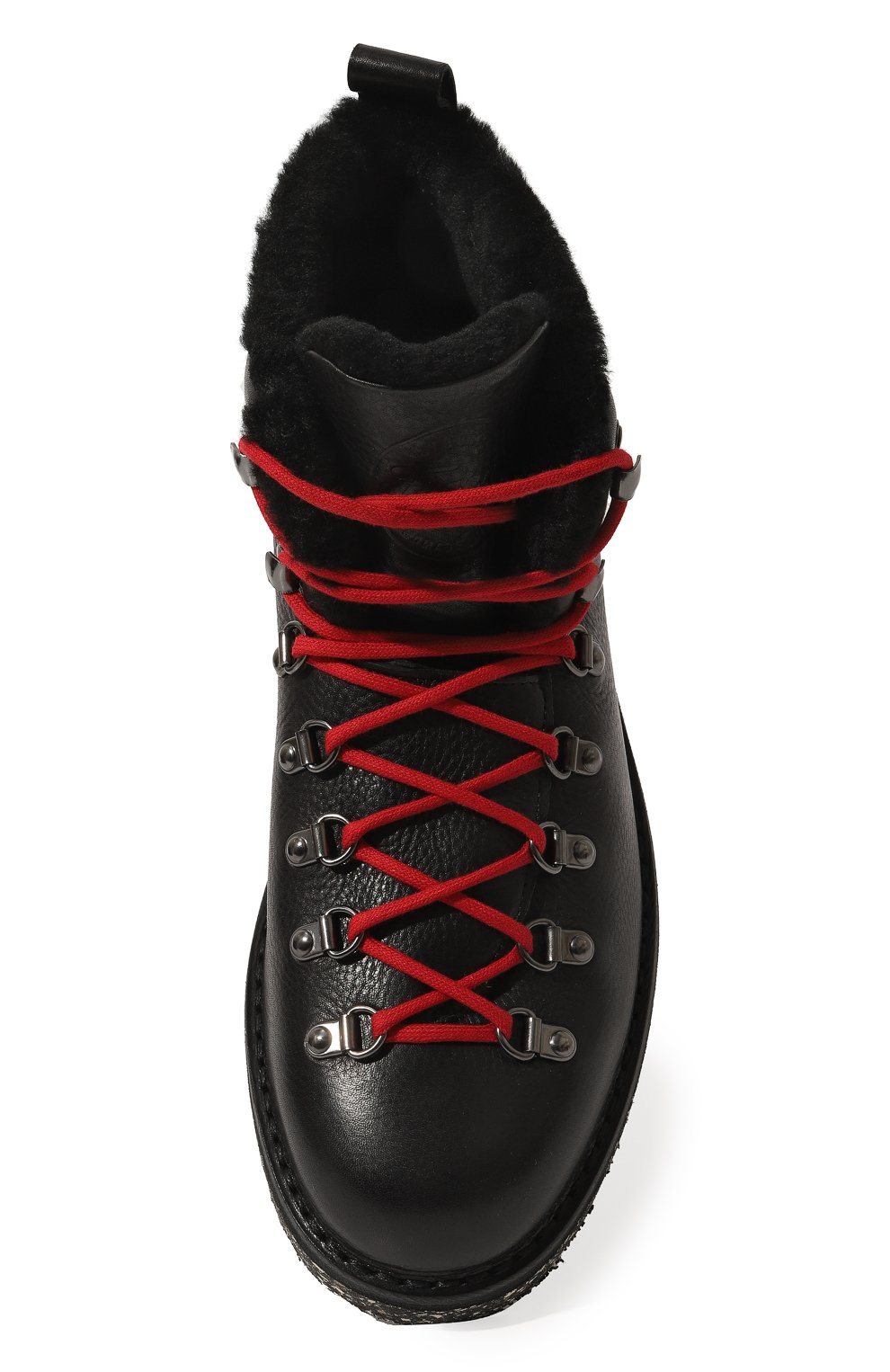 Мужские черные кожаные ботинки FRACAP купить в интернет-магазине ЦУМ, арт.M120 R0C/NEBRASKA/FUR