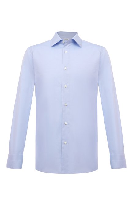 Мужская хлопковая сорочка GIAMPAOLO голубого цвета по цене 41950 руб., арт. 608/TS15200 | Фото 1