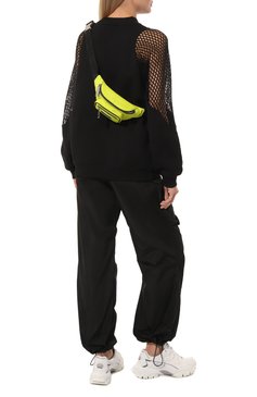 Женская поясная сумка sporty DSQUARED2 желтого цвета, арт. BBW0036 11700001 | Фото 7 (Материал сплава: Проставлено; Материал: Текстиль; Драгоценные камни: Проставлено; Стили: Спорт; Размер: small)