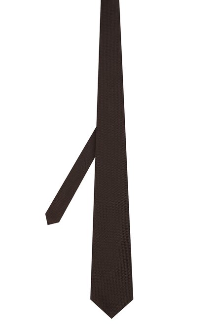 Мужской шелковый галстук TOM FORD коричневого цвета, арт. 6TF05/XTF | Фото 2 (Материал: Текстиль, Шелк; Принт: Без принта; Статус проверки: Проверена категория)