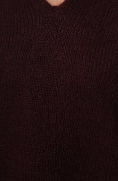 Женский хлопковая рубашка RAMAEL бордового цвета, арт. RA0002/005 | Фото 5 (Женское Кросс-КТ: Свитер-одежда; Материал внешний: Шерсть, Синтетический материал; Рукава: Длинные; Длина (для топов): Стандартные; Стили: Кэжуэл)