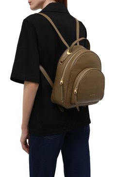 Женский рюкзак lea small COCCINELLE зеленого цвета, арт. E1 I60 14 01 01 | Фото 2 (Материал: Натуральная кожа; Размер: mini; Стили: Кэжуэл)