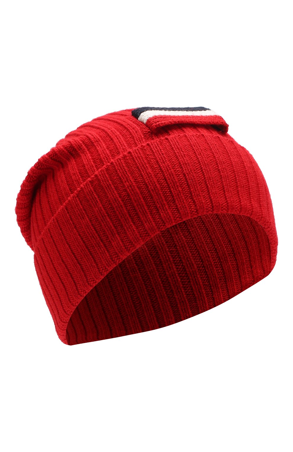 Мужская шерстяная шапка MONCLER красного цвета, арт. E1-091-99239-00-A9006 | Фото 1 (Материал: Текстиль, Шерсть; Кросс-КТ: Трикотаж)