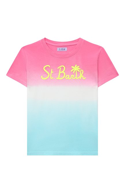 Детская хлопковая футболка MC2 SAINT BARTH разноцветного цвета, арт. STBK/ELLY/04984D | Фото 1 (Рукава: Короткие; Материал внешний: Хлопок; Драгоценные камни: Проставлено; Материал сплава: Проставлено)