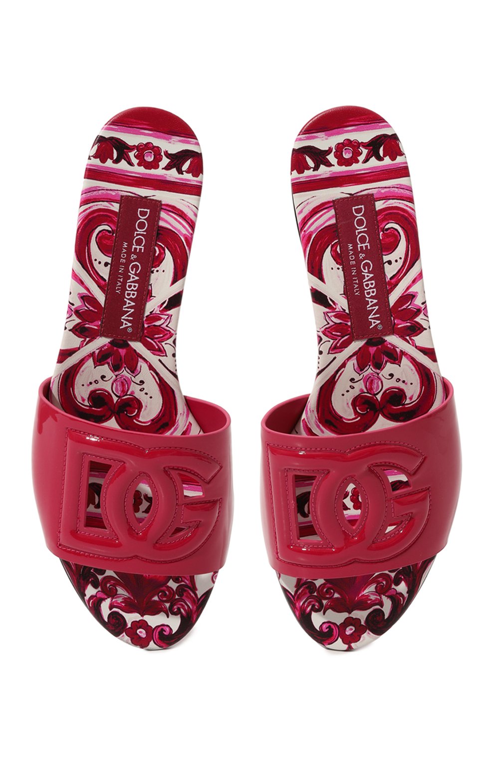 Кожаные шлепанцы Bianca Dolce & Gabbana CQ0436/AN853 Фото 6