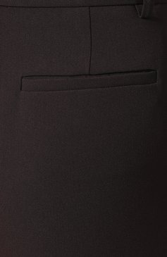 Женские брюки со стрелками THEORY коричневого цвета, арт. J1109202 | Фото 5 (Длина (брюки, джинсы): Стандартные; Женское Кросс-КТ: Брюки-одежда; Материал внешний: Синтетический материал; Силуэт Ж (брюки и джинсы): Прямые; Случай: Формальный; Статус проверки: Проверена категория)