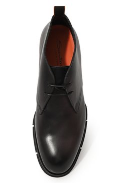 Мужские кожаные ботинки SANTONI темно-серого цвета, арт. MCJG18583PI2HDLN | Фото 6 (Мужское Кросс-КТ: Ботинки-обувь, Дезерты-обувь; Материал внутренний: Натуральная кожа; Материал сплава: Проставлено; Материал утеплителя: Без утеплителя; Подошва: Плоская; Драгоценные камни: Проставлено)