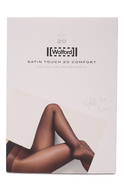 Женские колготки satin touch 20 WOLFORD бежевого цвета, арт. 14776 | Фото 1 (Материал внешний: Синтетический материал)