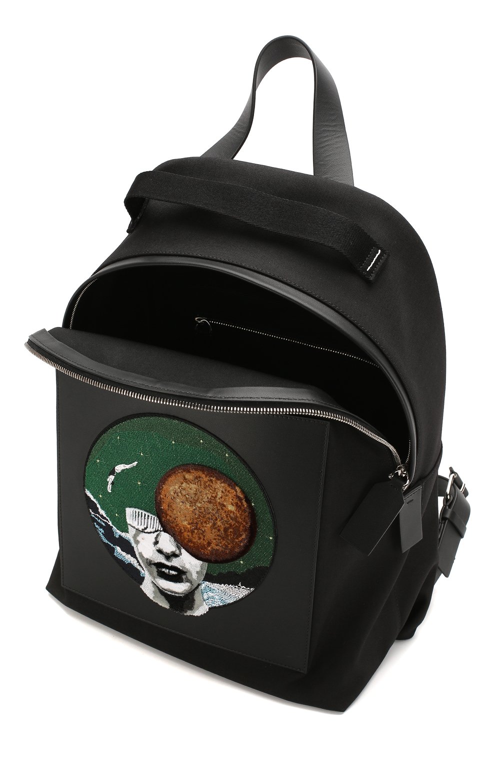 Мужской текстильный рюкзак soul planets VALENTINO черного цвета, арт. TY2B0892/TWM | Фото 4 (Материал: Текстиль; Стили: Кэжуэл; Размер: large)
