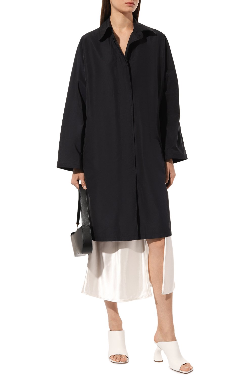 Женские кожаные мюли DRIES VAN NOTEN белого цвета, арт. WS231-674-112/DD674 | Фото 2 (Каблук высота: Высокий; Материал внутренний: Натуральная кожа; Материал сплава: Проставлено; Каблук тип: Фигурный; Подошва: Плоская; Драгоценные камни: Проставлено)