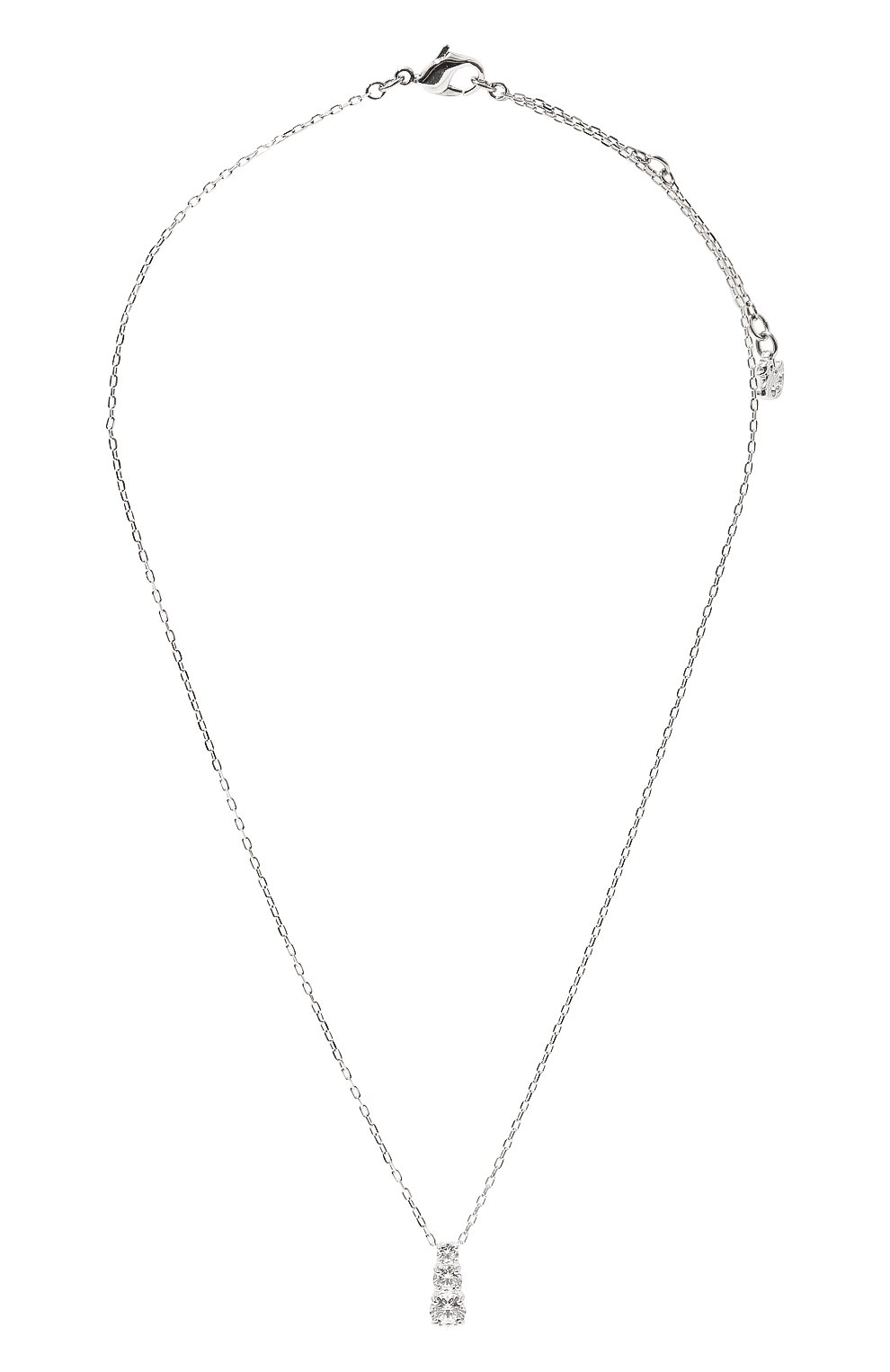Женская подвеска на цепочке attract trilogy SWAROVSKI серебряного цвета, арт. 5414970 | Фото 1 (Материал: Металл; Статус проверки: Проверена категория)