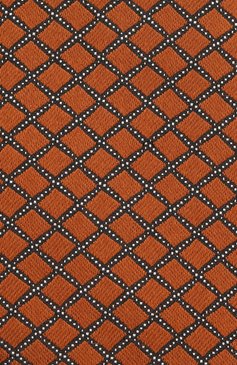 Мужской шелковый галстук ZEGNA светло-коричневого цвета, арт. Z8D74/1XW | Фото 3 (Принт: С принтом; Материал: Текстиль, Шелк; Материал сплава: Проставлено; Нос: Не проставлено)