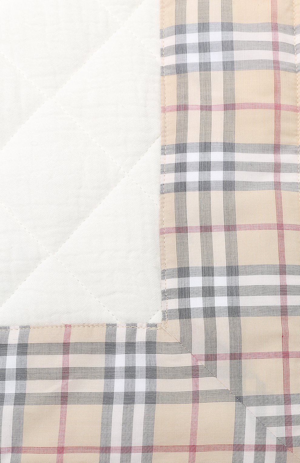 Детского хлопковое одеяло BURBERRY белого цвета, арт. 8006743 | Фото 2 (Статус проверки: Проверена категория)