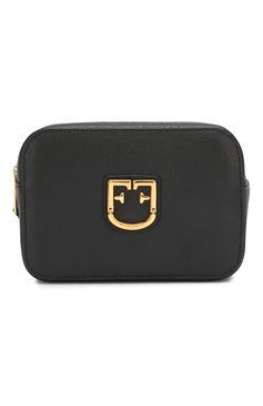 Женская поясная сумка belvedere FURLA черного цвета, арт. EV46/Q26 | Фото 1 (Материал: Натуральная кожа; Стили: Классический; Размер: mini; Ремень/цепочка: На ремешке; Статус проверки: Проверено, Проверена категория; Застежка: Молния; Кросс-КТ: другое)