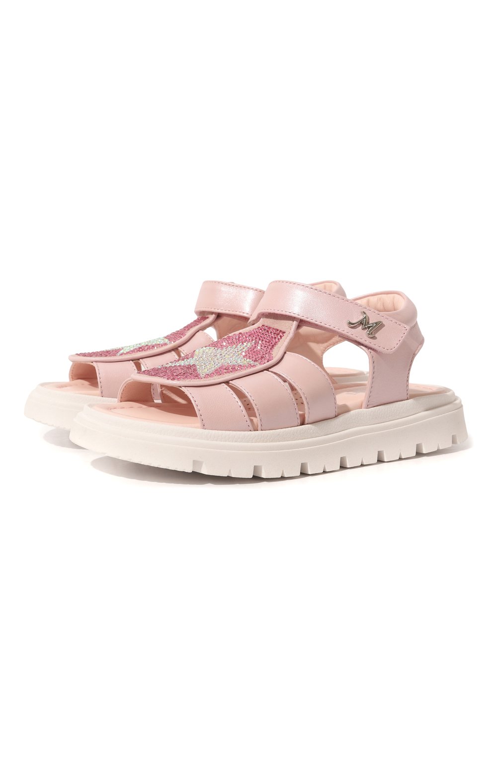 Детские кожаные сандалии MISSOURI розового цвета, арт. 5259 A/27-30 | Фото 1 (Материал внутренний: Натуральная кожа)