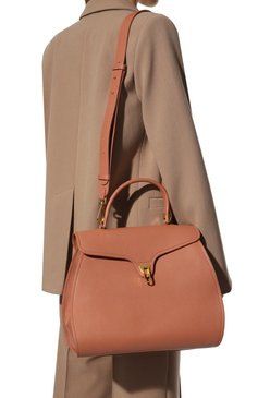 Женская сумка marvin COCCINELLE розового цвета, арт. E1 HP0 18 02 01 | Фото 2 (Сумки-технические: Сумки top-handle; Размер: medium; Материал: Натуральная кожа; Ремень/цепочка: На ремешке)