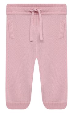 Детские кашемировые джоггеры DOLCE & GABBANA розового цвета, арт. L1KP00/JAW00 | Фото 1 (Материал внешний: Шерсть, Кашемир; Кросс-КТ НВ: Джоггеры; Региональные ограничения белый список (Axapta Mercury): RU; Ростовка одежда: 18 мес | 86 см, 24 мес | 92 см, 36 мес | 98 см, 6 мес | 68 см, 9 мес | 74 см, 12 мес | 80 см)