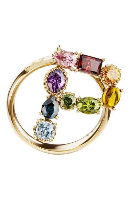 Женские кольцо DOLCE & GABBANA бесцветного цвета, арт. WRMR1G WMIXP Z0000 | Фото 1 (Материал сплава: Желтое золото; Драгоценные камни: Другие)