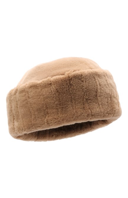 Мужская шапка из меха норки FURLAND бежевого цвета, арт. 0231900150040300843 | Фото 1 (Материал: Натуральный мех)
