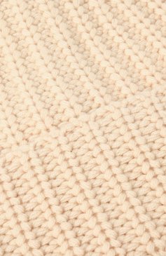 Женская кашемировая шапка FTC бежевого цвета, арт. 880-0940 | Фото 4 (Материал: Текстиль, Кашемир, Шерсть; Материал сплава: Проставлено; Нос: Не проставлено)