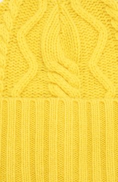 Женская кашемировая шапка FTC жел того цвета, арт. 770-0020 | Фото 3 (Материал: Текстиль, Кашемир, Шерсть)