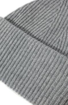 Женская шапка из шерсти и кашемира ADDICTED серого цвета, арт. MK924 | Фото 4 (Материал: Текстиль, Шерсть)