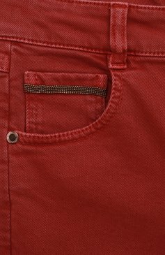 Детские джинсы BRUNELLO CUCINELLI розового цвета, арт. BA195P479B | Фото 3 (Региональные ограничения белый список (Axapta Mercury): Не проставлено; Детали: Однотонный; Материал сплава: Проставлено; Нос: Не проставлено; Материал внешний: Хлопок)