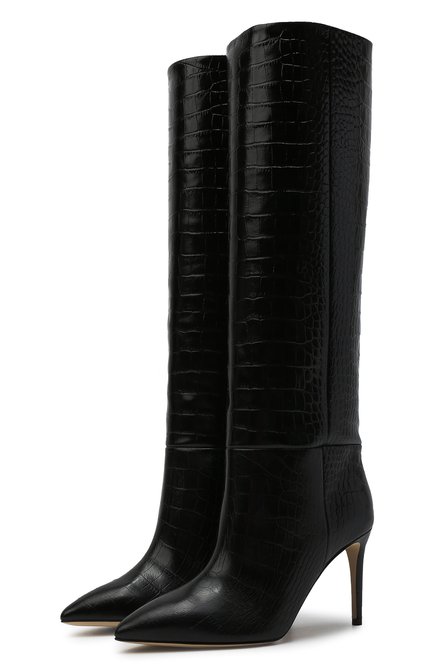 Женские кожаные сапоги stiletto 85 PARIS TEXAS темно-серого цвета по цене 0 руб., арт. PX548-XC0C0 | Фото 1