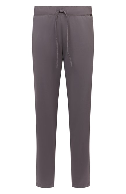 Мужские хлопковые домашние брюки HANRO серого цвета по цене 11650 руб., арт. 075435 | Фото 1
