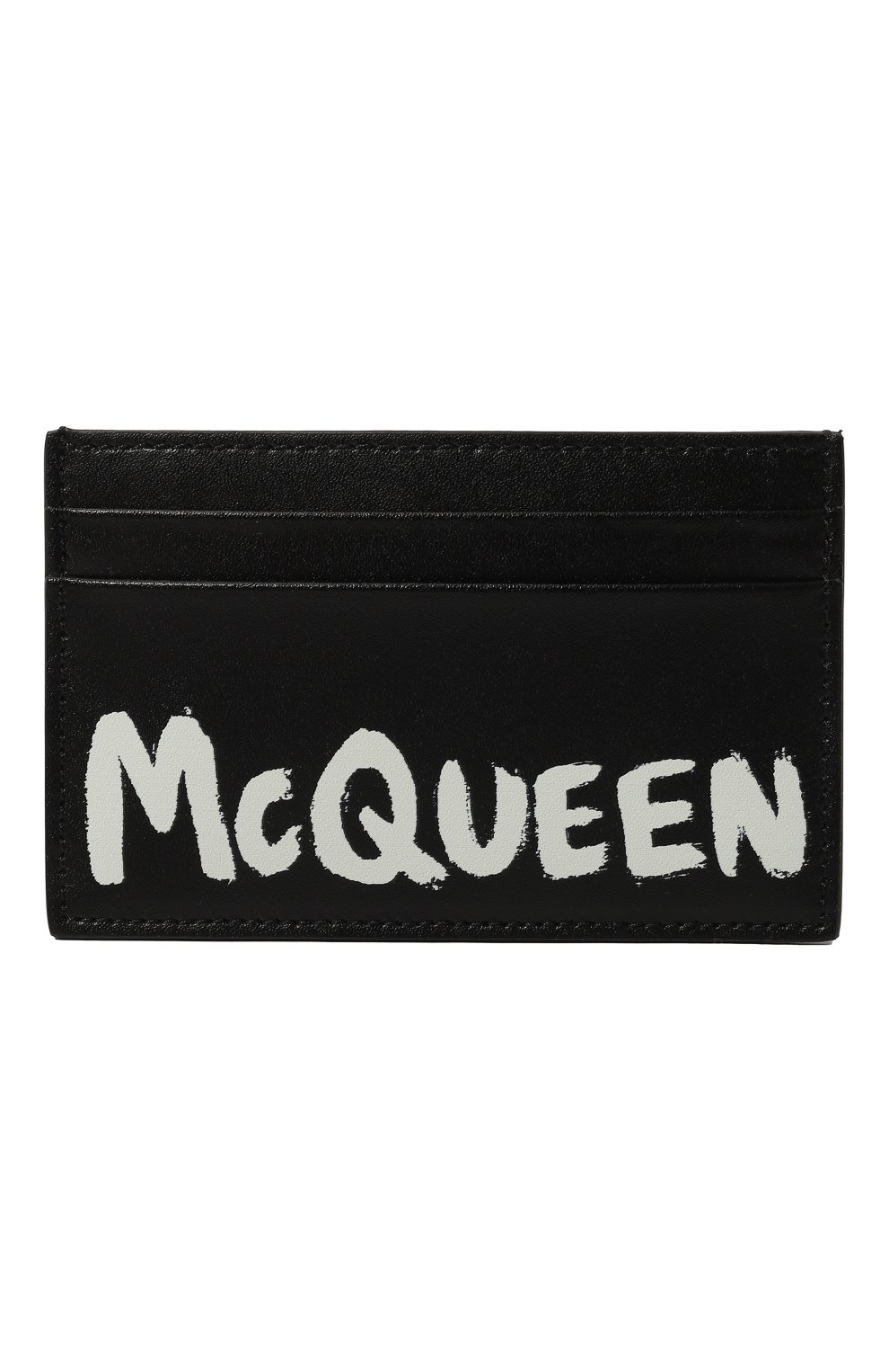 Мужской кожаный футляр для кредитных карт ALEXANDER MCQUEEN черного цвета, арт. 602144/1AAML | Фото 1 (Материал: Натуральная кожа; Материал сплава: Проставлено; Нос: Не проставлено)